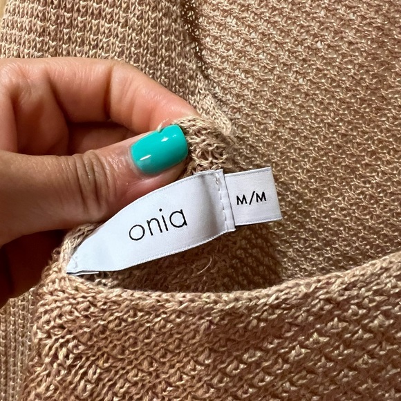 Onia Sweater Maxi Dress In Tan - Picture 8 of 10